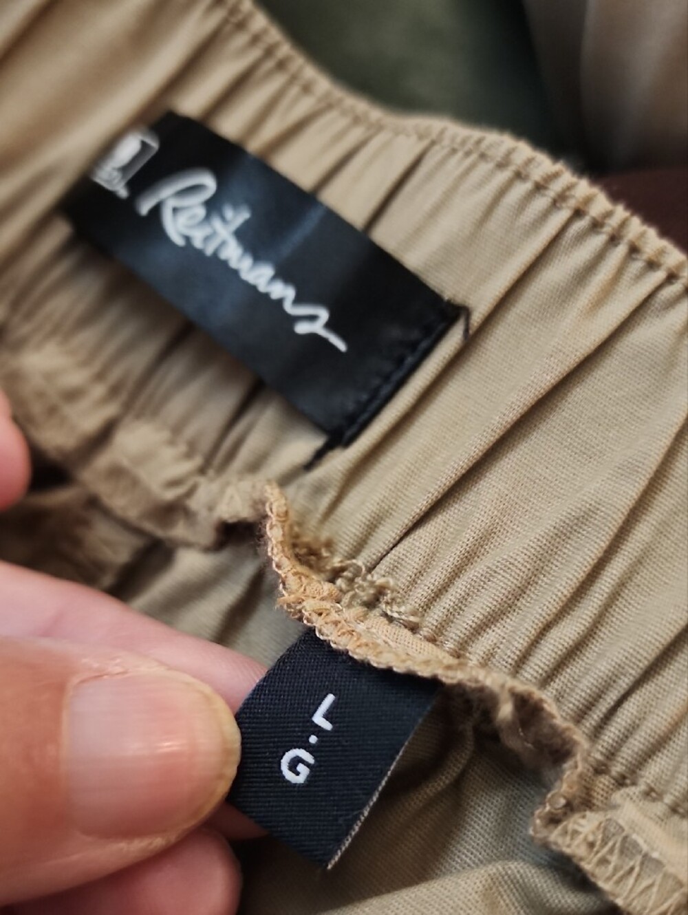 Reitmans Womens Cargo Jogger Pants - Tan - Picture 6 of 7